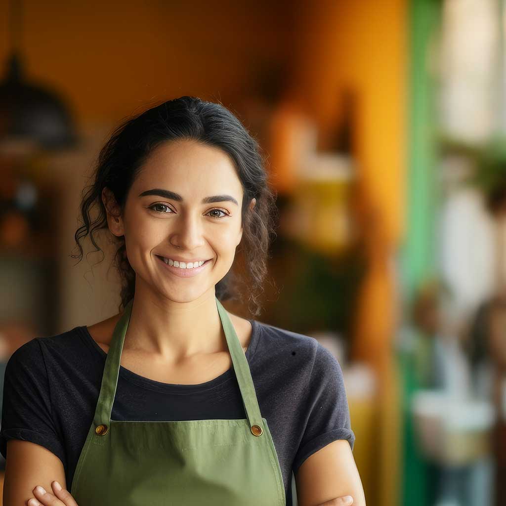 Regina business owner in coffee shop